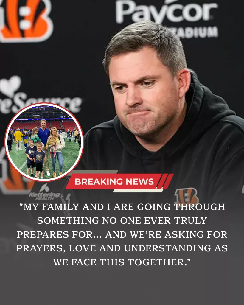 A Heartbreaking Silence in Cincinnati: Zac Taylor’s Announcement Brings the Bengals and the Football World to a Standstill