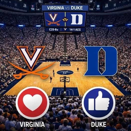 🚨 PRIME-TIME SHOWDOWN: ESPN has just announced a major last-minute change to its broadcast schedule, and fans of both the No. 1 Duke Blue Devils and No. 11 Virginia Cavaliers should pay close attention.
