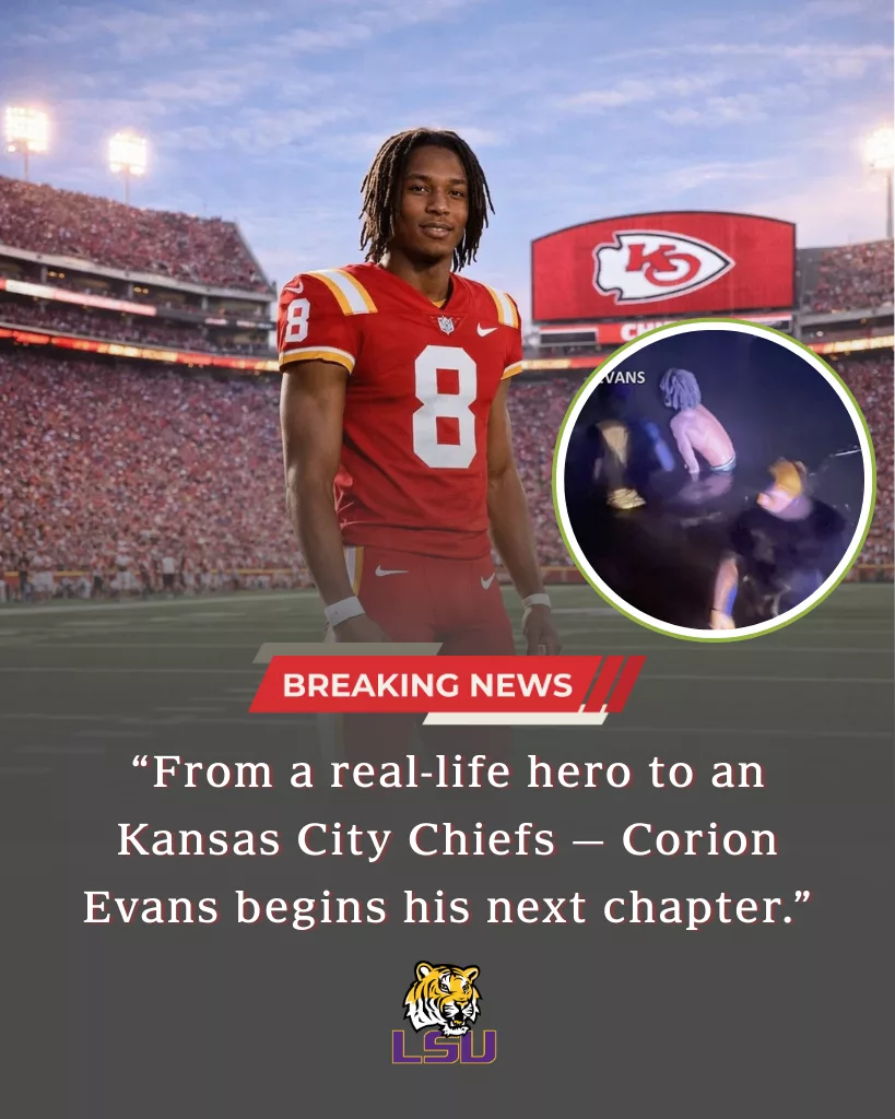 Corion Evans Commits to the Kansas City Chiefs, Bringing Courage, Character, and a Powerful Story to the NFL