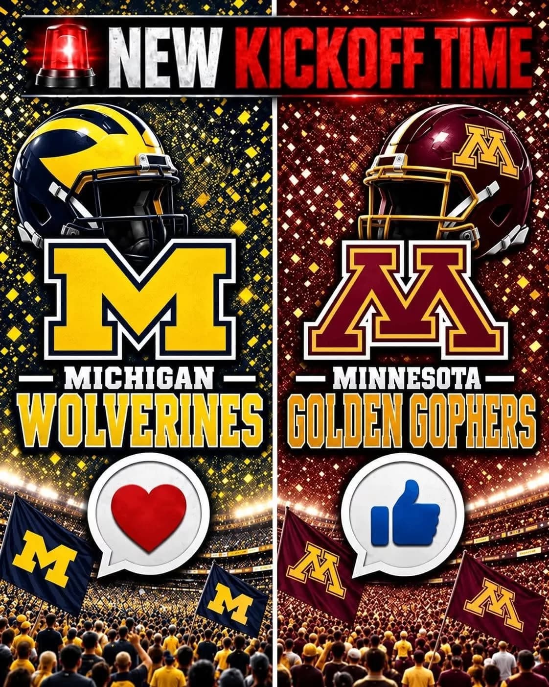 🚨 PRIME-TIME SHOWDOWN: A major last-minute change to the broadcast schedule has just been announced, and fans of both the Michigan Wolverines and the Minnesota Golden Gophers need to pay close attention!