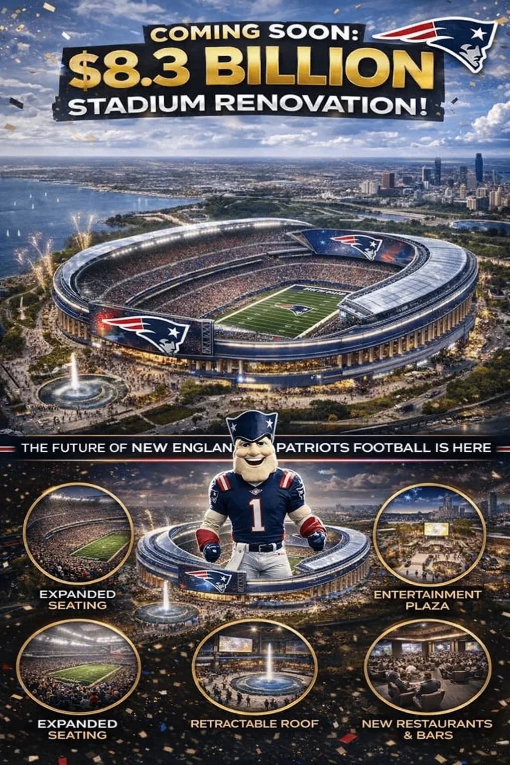 Patriots Signal Major Gillette Stadium Renovation Plan Tied to Championship Push Against Seahawks