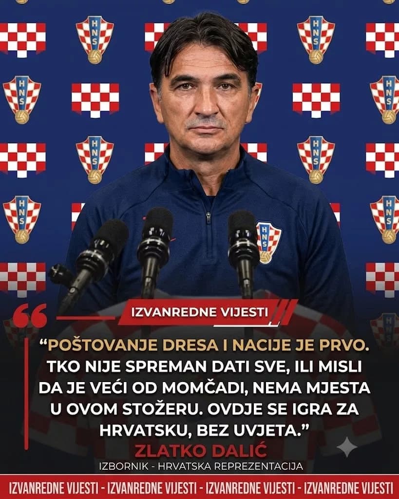 IZVANREDNA VIJEST: Izbornik hrvatske nogometne reprezentacije Zlatko Dalić šokirao je nogometni svijet izbacivši trojicu velikih zvijezda reprezentacije — Luku Modrića, Matea Kovačića i Joška Gvardiola — nakon što su navodno viđeni kako se zabavljaju u jednom zagrebačkom noćnom klubu u nedjelju navečer, samo nekoliko sati nakon što su propustili reprezentativni trening, navodeći kao razlog „zdravstvene tegobe“.
