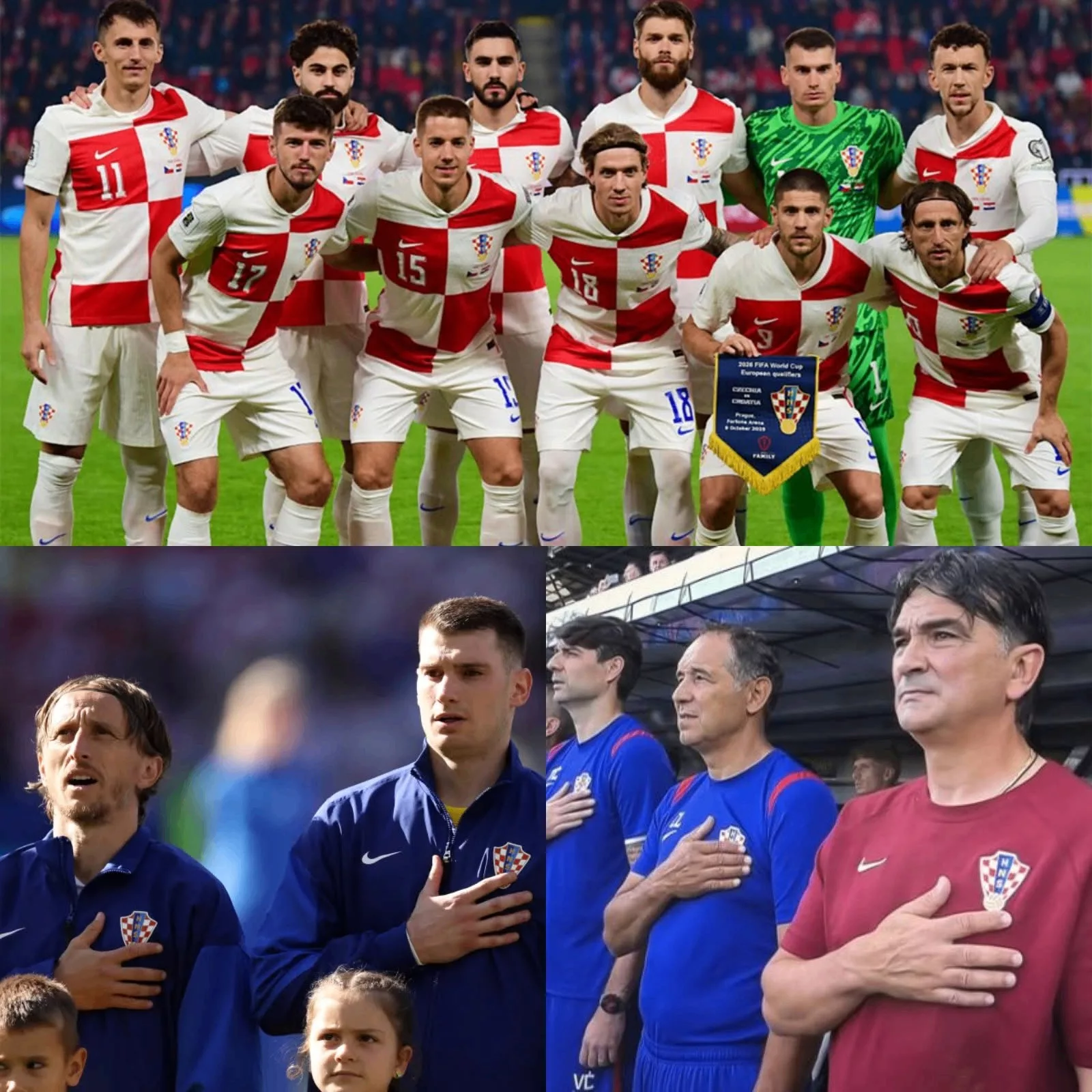 Trenutak koji nitko nije očekivao — ali izvedba hrvatske himne nakon utakmice, predvođena izbornikom Hrvatske Zlatkom Dalićem zajedno s cijelom hrvatskom nogometnom reprezentacijom, rasplakala je navijače na stadionu.