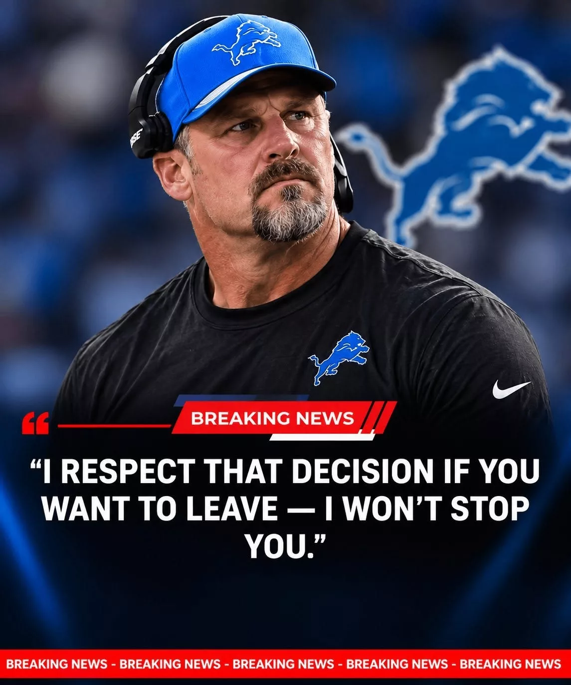 🚨 “I RESPECT THAT DECISION IF YOU WANT TO LEAVE