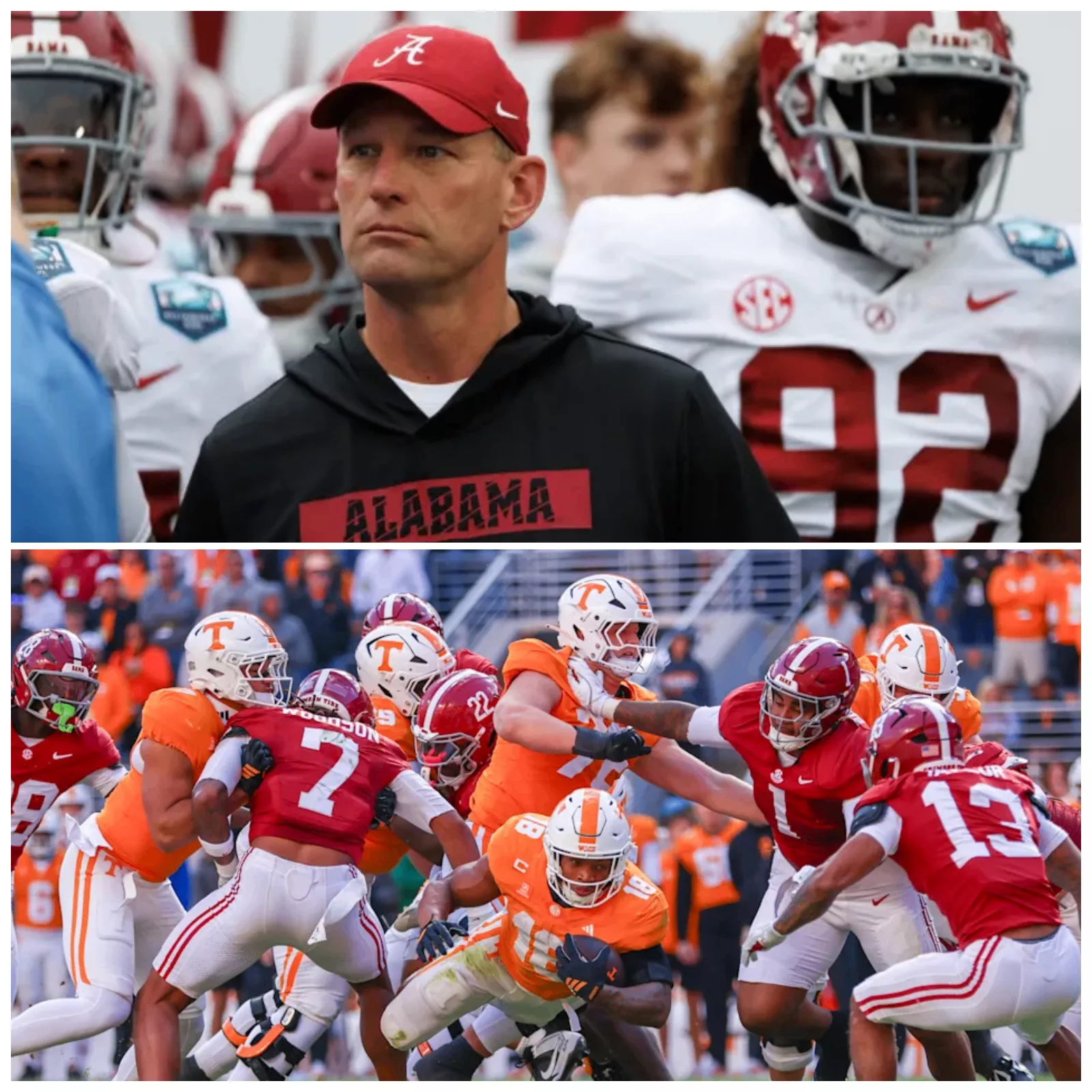 “Sorry, if you’re not a true fan, please leave.” Alabama Crimson Tide head coach Kalen DeBoer has broken his silence and directly delivered a powerful statement to fans on Twitter: “If you’re an Alabama fan, you know we gave everything we had to compete. A true fan would never turn their back on us, even when we lose, but would continue to support and encourage us to fight even harder.”