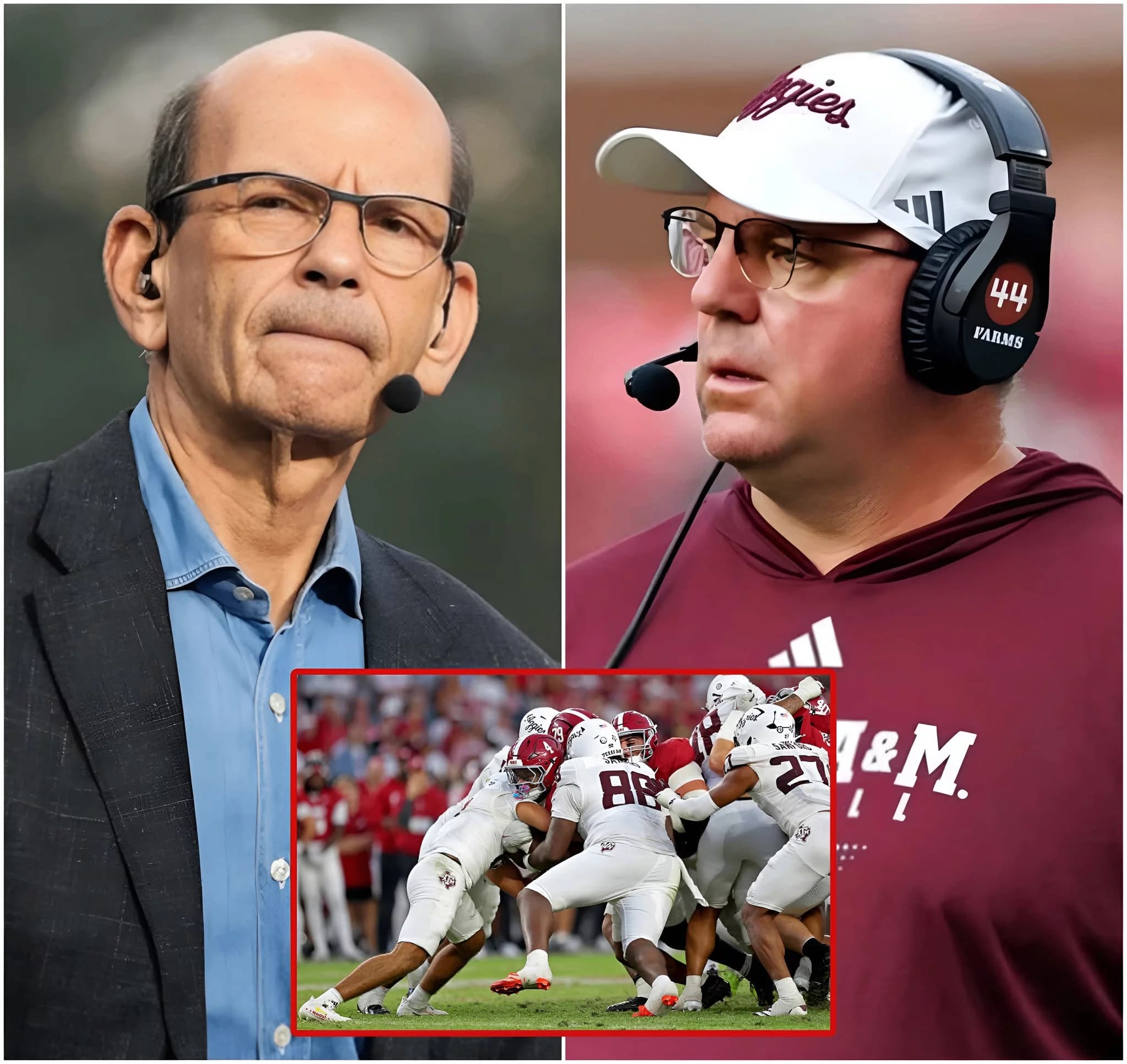 Following the crushing 31–20 loss by the Texas A&M Aggies to the Alabama Crimson Tide, ESPN analyst Paul Finebaum’s criticism of Texas A&M painted a devastating picture of a program struggling to find its identity.